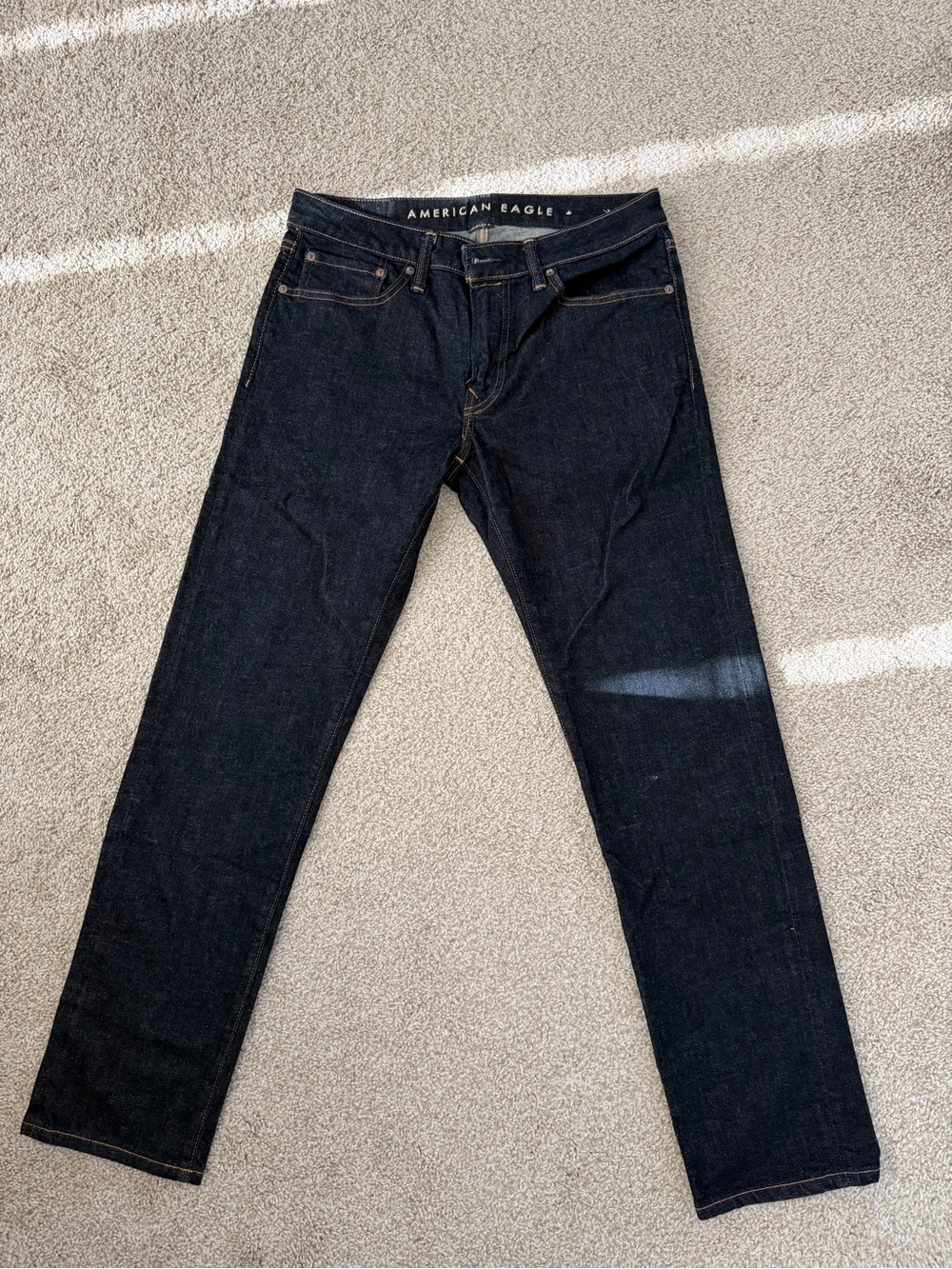 American Eagle Outfitters Men's Indigo Straight Leg Jeans